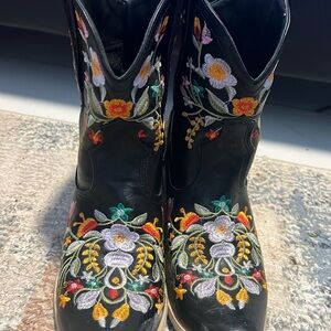 Embroidered boots